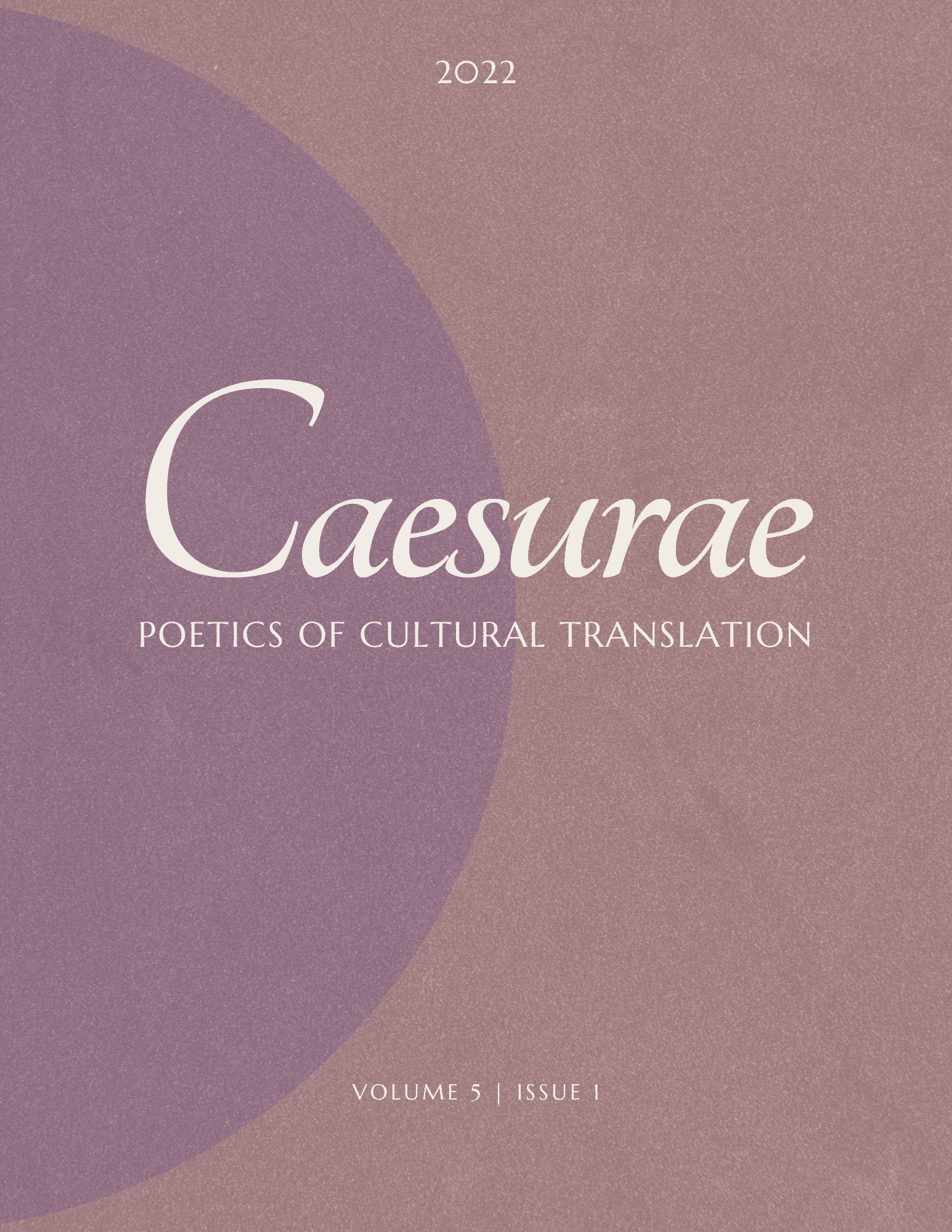 Cover of Volume 5, Number 1