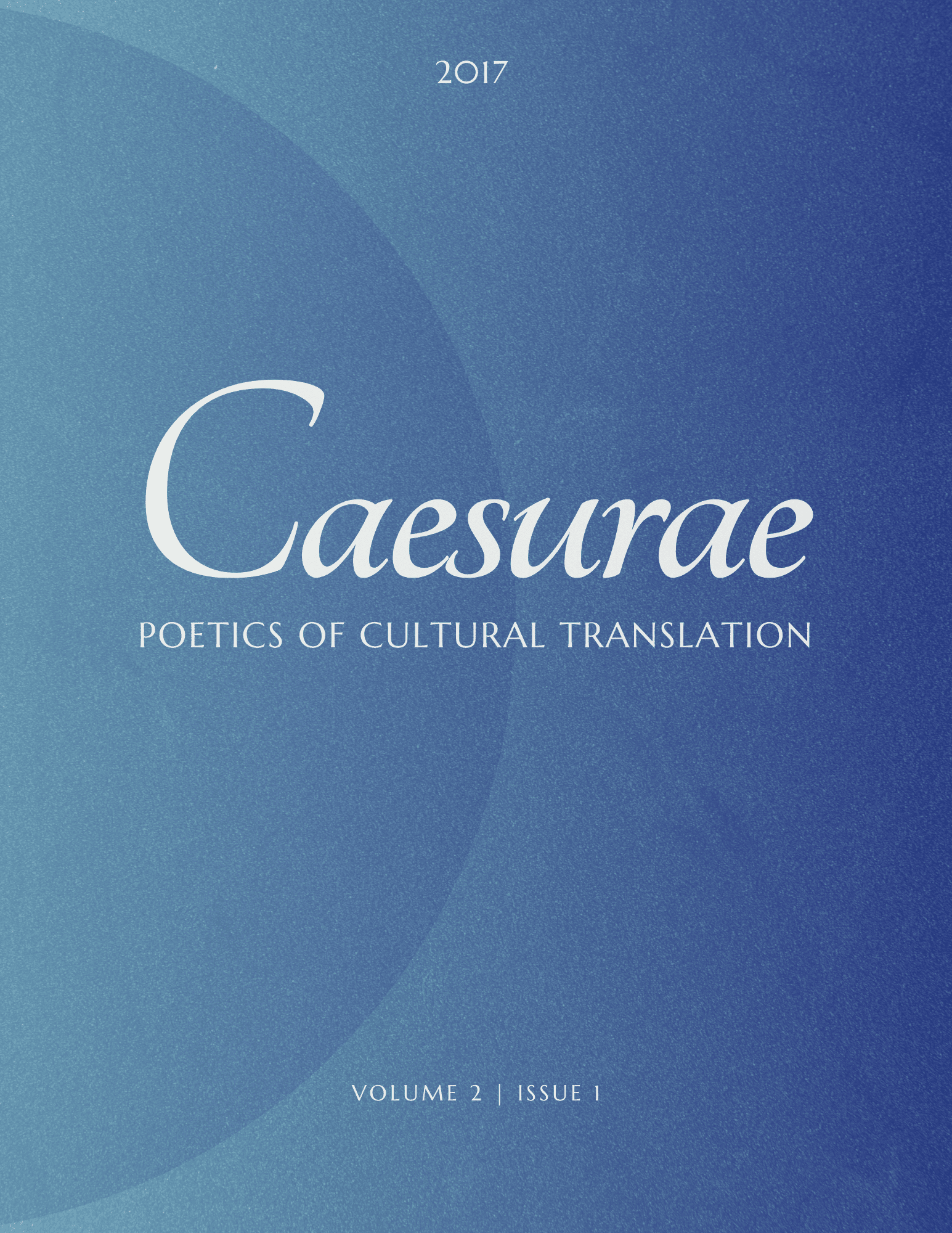 Cover of Volume 2, Number 1